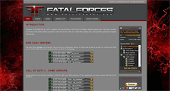 Desktop Screenshot of fatalforces.com
