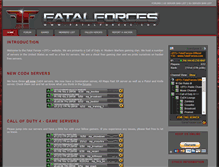 Tablet Screenshot of fatalforces.com